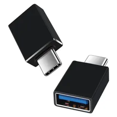 Viviber Type C & USB 変換アダプタ【2個組】USB C オス - USB 3.1 メス 変換コネクタ OTG対応 タイプc to USB-A 2.4A急速充電&10Gbps高速データ転送 iPhone16/15/ MacBook/ ...