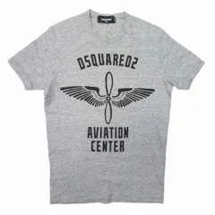 16aw ディースクエアード DSQUARED2 Chic Dan fit Tシャツ ロゴ プリント 半袖 トップス カットソー XS 杢グレー/△T44/メンズ