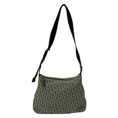 DIOR/ChristianDior(ディオール/クリスチャンディオール) ショルダーバッグ トロッター カーキ×アイボリー×黒 レザー