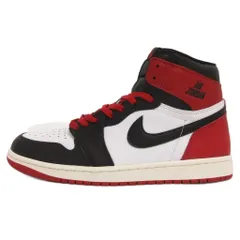 ナイキ NIKE エアジョーダン1 レトロ ハイ Air Jordan 1 Retro High OG Black Toe Reimagined DZ5485-106 ブラック バーシティレッド セイル 26.5cm