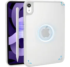 For iPad mini7 mini6 用 ケース 8.3インチ A17 Pro 2024 第7世代 2021 第6世代 カバー 半透明のデザイン Magsafe対応 マグネット搭載 マット感ケース 米軍MIL規格取得 ハイブリット TPUバンパー ...