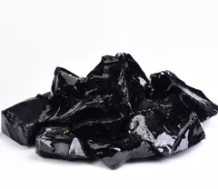 正直屋 黒曜石 こくようせき obsidian 天然石 鉱物 標本 原石 ヒーリング 浄化 パワーストーン 希少鉱物 レアストーン 装飾 約3～5cm ランダム 2～4個セット 合計120g以上 