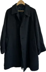  【美品】Polo by Ralph Laurenポロバイラルフローレン　ステンカラーコート　アウター　グレー　メンズ　40サイズ【Z1795】