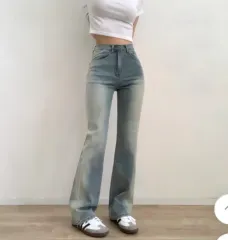 ライトブルー デニム ブーツカット デニム