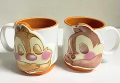 【中古／美品】ディズニー  チップ & デール  ペアマグカップ