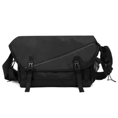 [Quikaboo] メッセンジャーバッグ クロスボディバッグ ショルダーバッグ メンズ 大容量 軽量 肩掛けバッグ おしゃれ 大きめ 斜めがけ 通学 通勤 旅行 A4 多収納 男 ボディバッグ 斜めがけバッグ 撥水 サイクリング 大きい a4 オ [大容量]