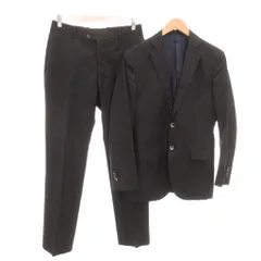 ビサルノ VISARUNO セットアップ テーラードジャケット シングル パンツ スラックス ストライプ スーツ フォーマル 紺 ネイビー /YJ ■YHS14