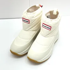 【中古】HUNTER | ハンター グリップ ショート スノー ブーツ ブーツ  ベージュ サイズ:24.0cm【尾張小牧店】