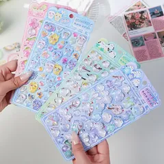 ダイヤモンド  ポップシール   立体3Dシール   シマエナガ    すくっとたっちさん   ４枚セット