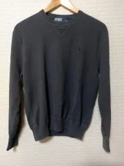 ポロラルフローレン ブラック コットン ニット セーター M