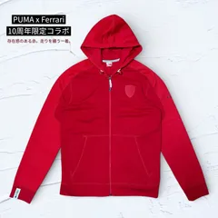 PUMA×Ferrari 10周年 ジップパーカー L 赤 フード付