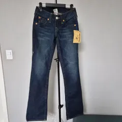 新品 26 TRUE RELIGION トゥルーレリジョン ストレッチ デニム W-ズボン-358