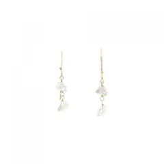 K18YG 淡水パール ピアス