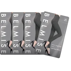 [Belmise] ベルミス 着圧レギンス 黒 夏用 レディース 強着圧 美脚 スリム 通気性 UVカット ファッション 着圧線なし Color+ (JP, アルファベット, XL, 4, アンティーク グレー) 0