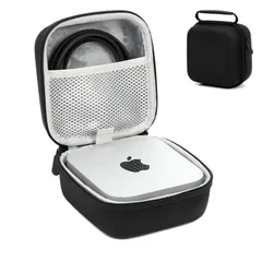 YipuVR Mac Mini M4 Pro/M4 2024用ハードポータブルトラベルケース、Mac Mini M4 Pro/M4 デスクトップコンピュータとアクセサリー用防水、耐衝撃ソフト裏地付きオーガナイザー、旅行オフィス用