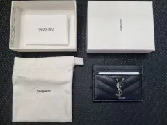 Saint Laurent サンローラン キャビア カードウォレット ブラック フルセット