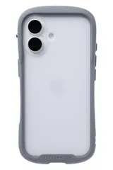 iFace Reflection Frost iPhone 16 ケース クリア 強化ガラス(グレー)【指紋が目立ちにくい 黄変防止 すりガラス 半透明 曇りガラス アイフェイス アイフォン16 iphone16 用 カバー [グレー] [iPhone 16]