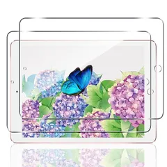 【2枚セット】 対応 iPad 9.7 インチ 第6世代 / 第5世代 ガラスフィルム 【日本旭硝子 硬度9H】 iPadAir2 /iPadAir/iPad Pro 9.7 用 タブレット フィルム 強化ガラス 液晶保護フィルム 3D Touch対 ...
