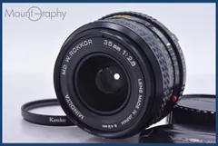 【動作保証】 ミノルタ MINOLTA MD W.ROKKOR 35mm F2.8 前後キャップ&レンズフィルター付 同梱無料 #mj8839のサムネイル