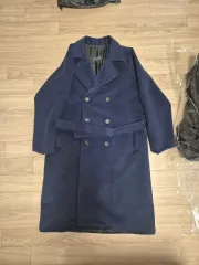 ES Nocturne メンズ オーバーサイズ コート (ネイビー) / BURBERRY バルマカーン ピーコート ポロ