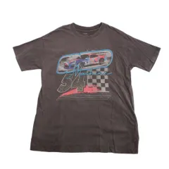 【Cotton On】Racing Graphic T-Shirt S/P Charcoal Grey Washed Style 54 Machine Car / コットンオン レーシング Tシャツ チャコールグレー ウォッシュ加工 車 54 プリント 古着風