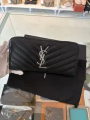 正規品 イヴ・サンローラン ジッパー 長財布