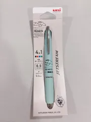 新品) ジェットストリーム PEANUTS SNOOPY グリーン 限定モデル 0.5mm 4&1 4色