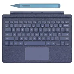 Surface用タッチペン 付き Surface Pro7/Pro6/Pro5/Pro4 キーボード＆Surface ペンセット 軽量タイプカバー 磁気吸着式 タッチパッド搭載 七色バックライト付き 薄型 分離式キーボード US英語配列 多角度調整  ...
