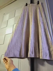 ニット プリーツ ロング丈スカート 未使用