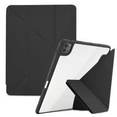 LCSMFKJ iPad Pro 12.9インチ 用ケース 第6/5/4/3世代 に適用(2022/2021/2020/2018) 用インチ レザー 背面 カバー 5WAY スタンド 横置＆縦置 マグネット吸着式 付き自動スリープ機能 超スリム 軽量 ...