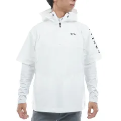 新品 OAKLEY SS HOODIE JACKET メンズ FOA408278 (100) WHITE US M サイズ (日本 L サイズ相当)