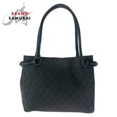 GUCCI グッチ ブラック 黒 ブラック金具 GGキャンバス 101971 トートバッグ ショルダーバッグ レディース 505312【中古】