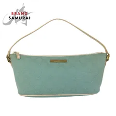 GUCCI グッチ ミントグリーン ゴールド金具 GGキャンバス/レザー 089 1103 ハンドバッグ アクセサリーポーチ レディース 505711【中古】