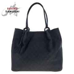 GUCCI グッチ ブラック 黒 シルバー金具 GGキャンバス/レザー 101920 トートバッグ ショルダーバッグ レディース 505776【中古】