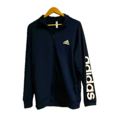 アディダス ネイビー トラック ジャケット (アーム ロゴ)