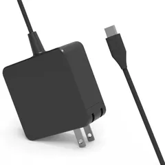 【45W USB-C ACアダプター】PD対応急速充電器 Type-C 45W USB-C 充電器HPのための取り替えLenovo Asus Samsung Acer NEC Dell Chromebookの電源、速い充満タイプC ACアダプターの電 ...