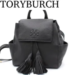 【美品】TORYBURCH Thea リュックサック バックパック レザー 黒色