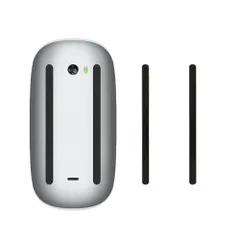 kwmobile マウスフィート 対応: Apple Magic Mouse 1 / 2 マウスソール - 交換用 ステッカー 滑り強化 黒色