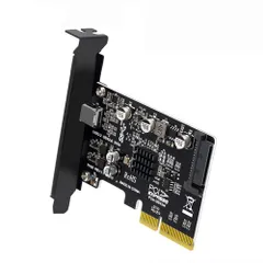 NFHK USB 3.2 Gen2 Type-C 20Gbps USB-C - PCI-E 4X Expressカードアダプター デスクトップマザーボード用