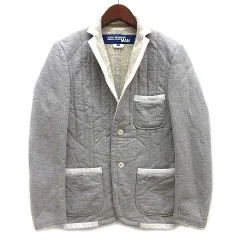 ジュンヤワタナベマン JUNYA WATANABE MAN コムデギャルソン スウェット テーラード ジャケット 裏ボア グレー XS WG-J007 AD2010のサムネイル