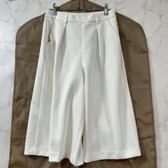 新品 アナイ 定価1.9万 スカート ワイドパンツ スカーチョ とろみ感 白 ホワイト ANAYI レディース B2028