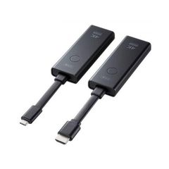 산와 서플라이 4K 대응 무선 HDMI 익스텐더 Type-C 접속용 VGA-EXWHD12C