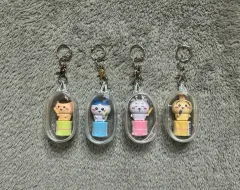 (セット) ちいかわ スタンプ ハンコ ちいかわ ハチワレ うさぎ くりまんじゅう キーホルダー フィギュア
