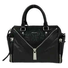 DIESEL(ディーゼル) ハンドバッグ - 黒 ミニボストン/ファスナー レザー