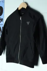 (F) GUESS ゲス ジップアップ ウィンドブレーカー アウター ジャケット キッズ 子供 MA1 パイロットジャンパー -17349