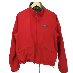 ポロジーンズカンパニーラルフローレン POLO JEANS COMPANY RALPH LAUREN 90s 裏地フリース 裾ドローコード ロゴパッチ ジップアップ ナイロンジャケット メンズ import：S 