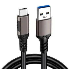 USB Type C ケーブル 2M USB-A to USB-C ケーブル【10Gbpsデータ転送 60W(3A/20V)急速充電】 USB3.2 Gen2標準 QC3.0対応 MacBook Pro、iphone15、iPad、Xperia、AQ ...