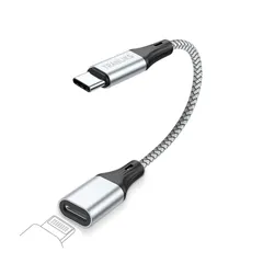 TRANLIKS for Lightning USB-C 変換アダプタ、PD 60W急速充電およびデータ転送のみサポート, ライトニング (メス) Type-c (オス) 変換コネクタ for iPhone 15/15 Pro/15 Plus/15  ...