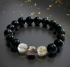 【マルチカラールチルクォーツ＆ブルータイガーアイ】天然石ブレスレット