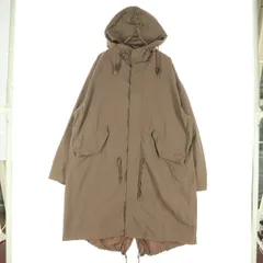 美品 UNIQLO U ユニクロユー 長袖 モッズコート M ブラウン系 メンズ 古着